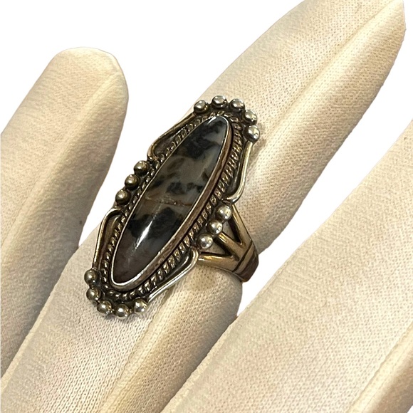 Vintage, Bell Trading Post Native Southwestern Agate Handmade sterling silver - Picture 10 of 12